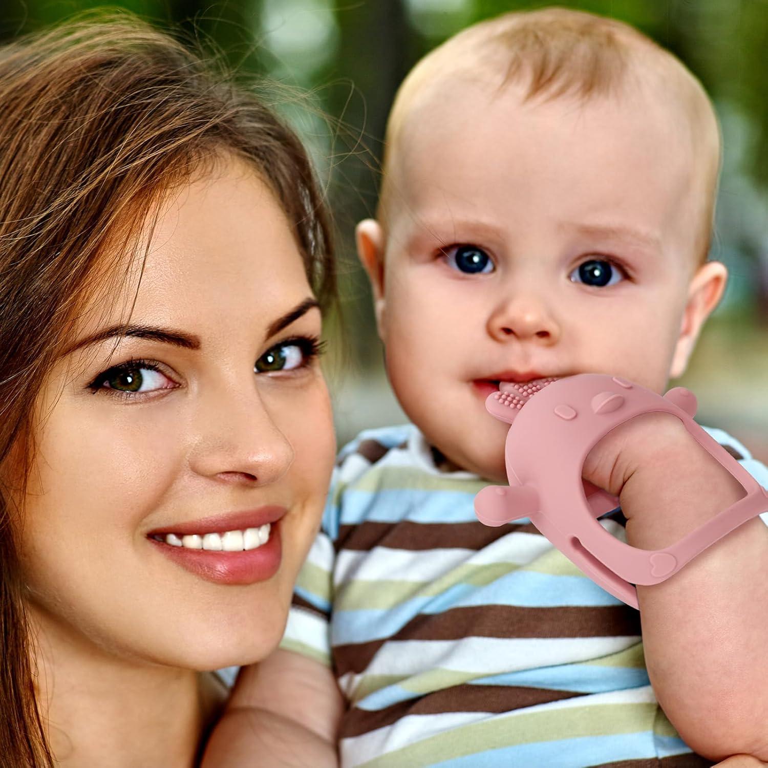 Socub Juguetes de Dentición para Bebés 0-12 Meses - Silicona y Madera