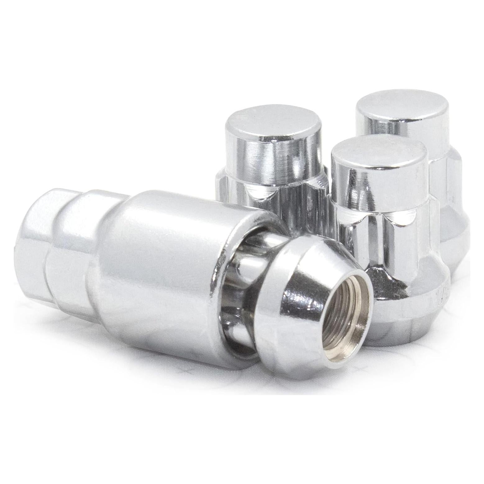 Tuercas de Seguridad para Ruedas Acorn Cromo 1/2"-20 Juego de 4