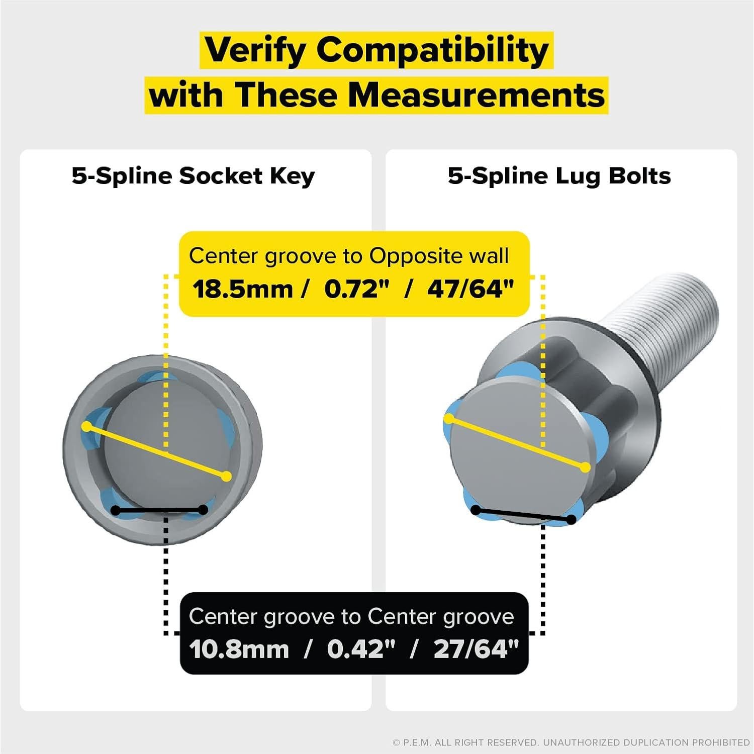 Llave de Socket 5 Spline StanceMagic - Acero Aleado 19mm