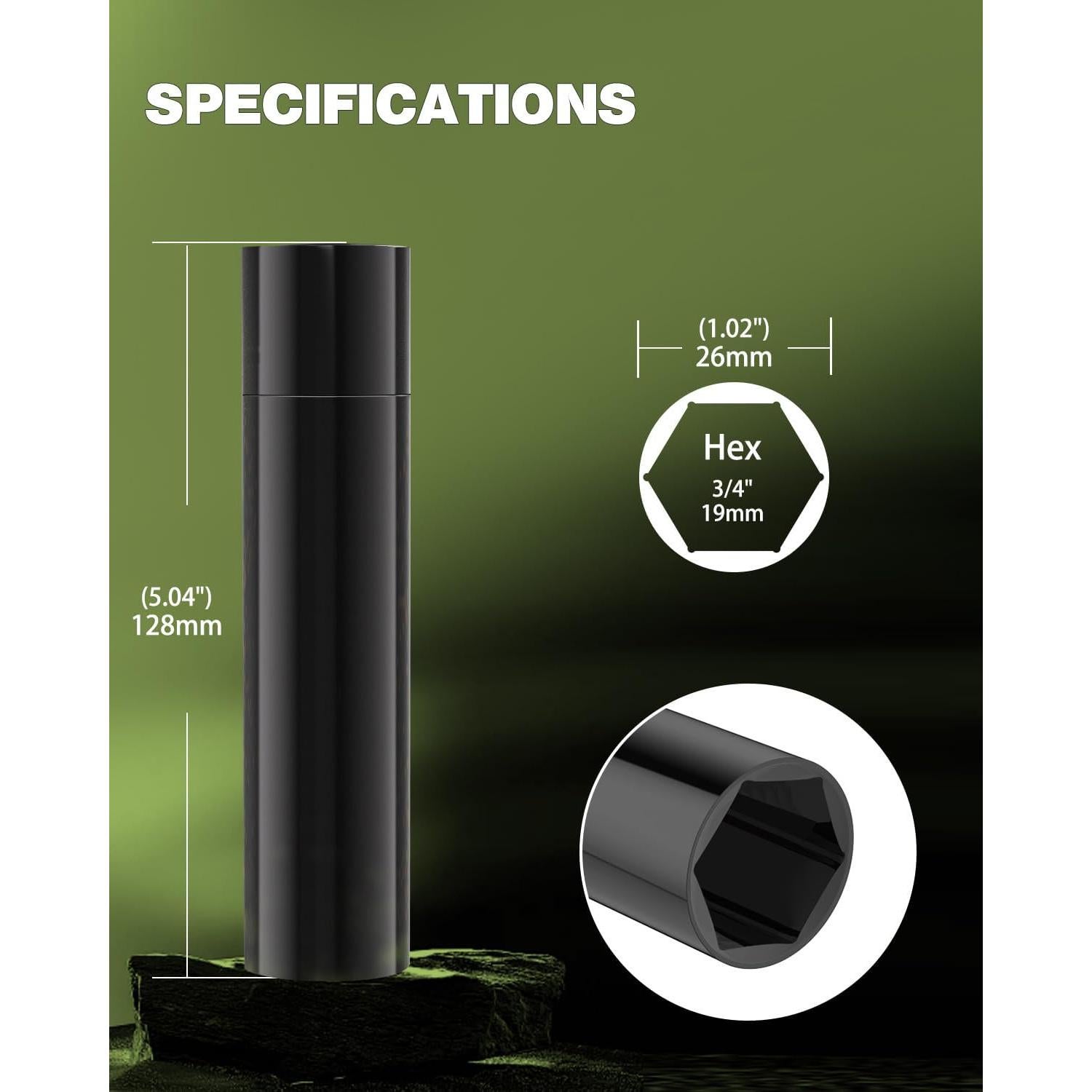 Llave de Tuercas Hexagonal GAsupply 19mm para M14 M12