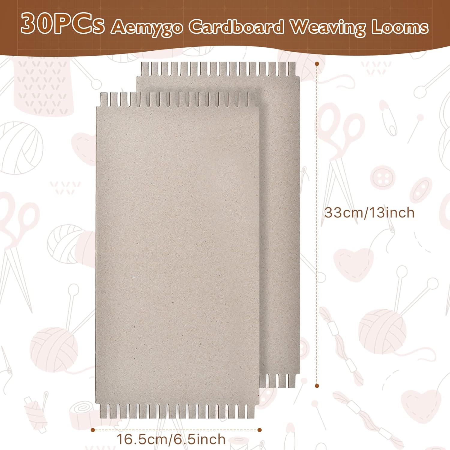 Telar de Cartón Aemygo 30 Piezas 33x16.5cm para Niños