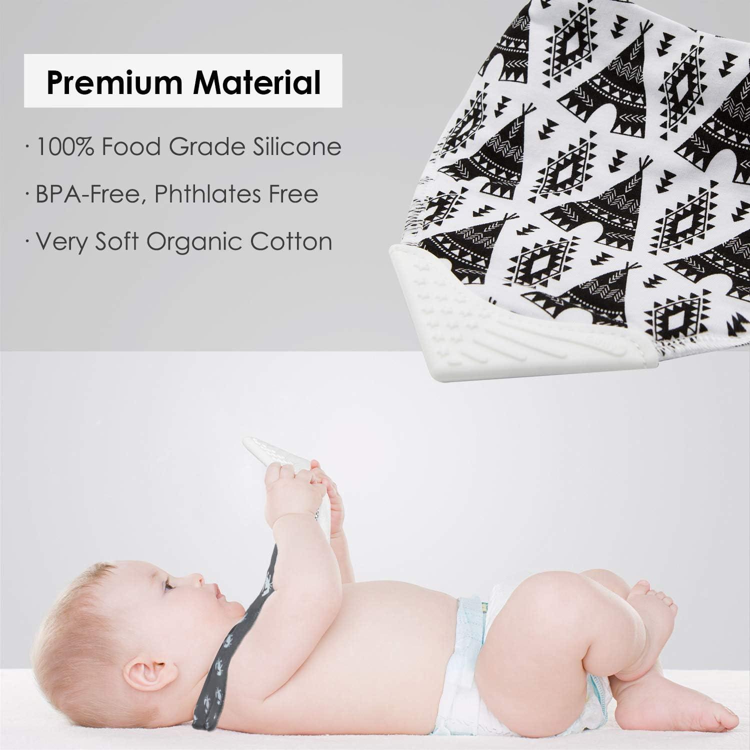 Conjunto de Baberos de Dentición Giftty Baby - Algodón Hipoalergénico