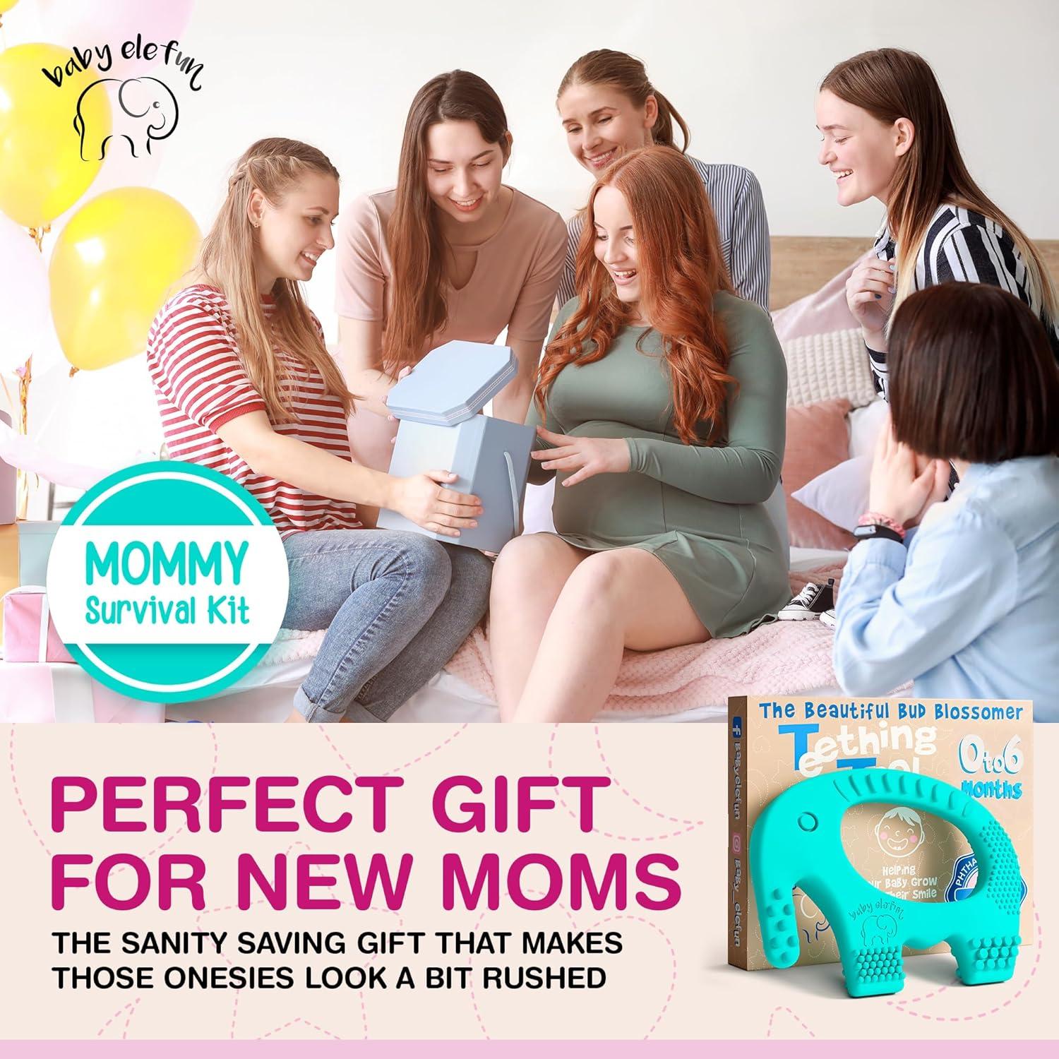 Anillo de Dentición Baby Elefun Turquesa 0-6 Meses - Silicona