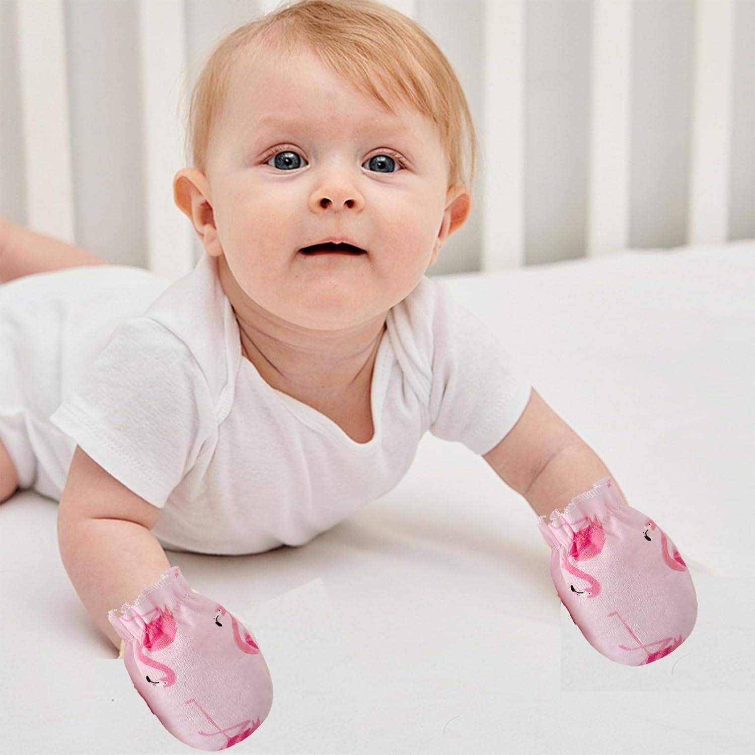 Manoplas Antirrasguños para Bebés PandaEar - 6 Pares Algodón 0-6 Meses