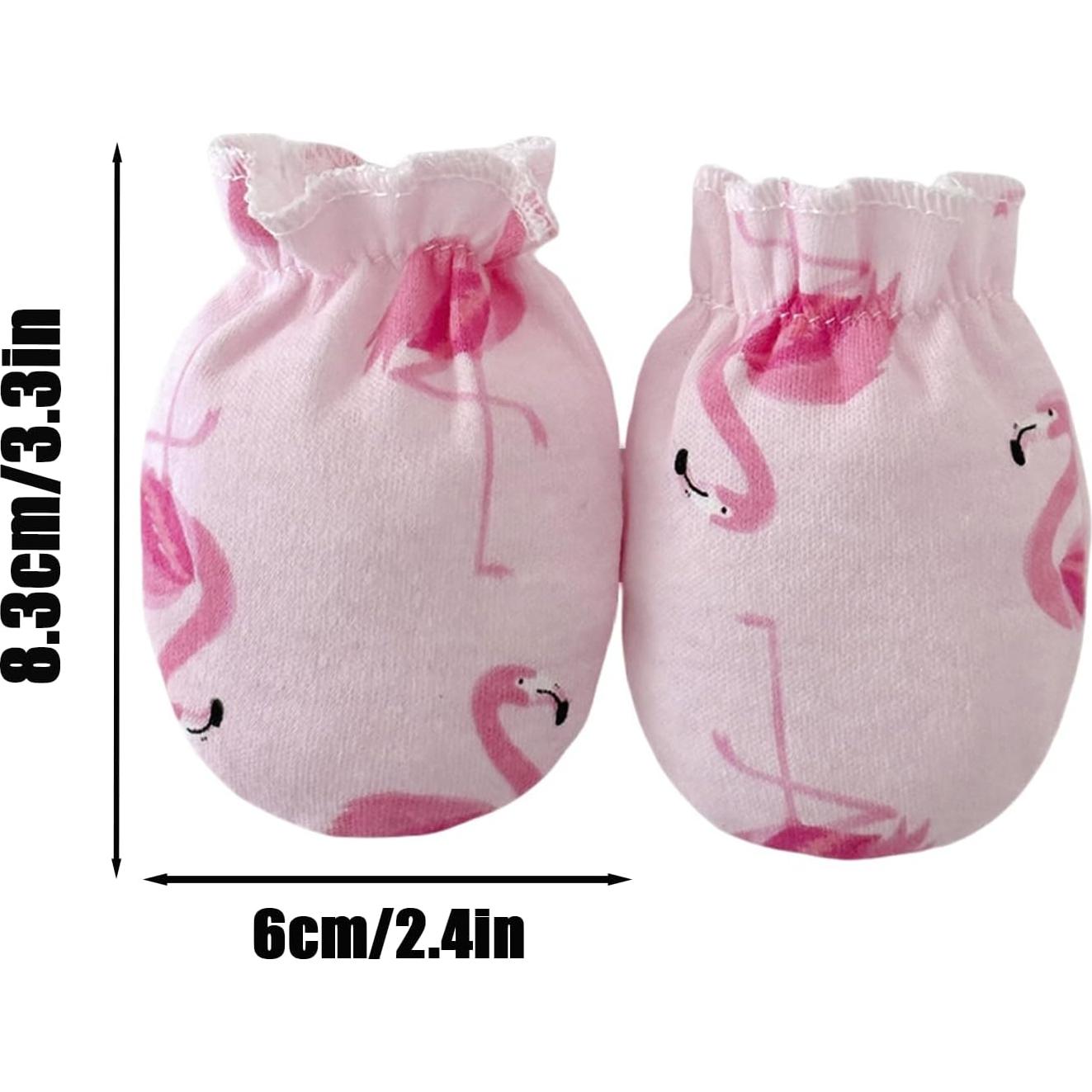 Manoplas Antirrasguños para Bebés PandaEar - 6 Pares Algodón 0-6 Meses