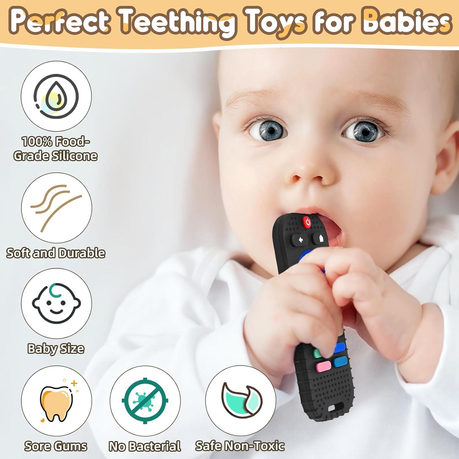 Juguetes de Dentición AiTuiTui para Bebés 3-12 Meses Silicona