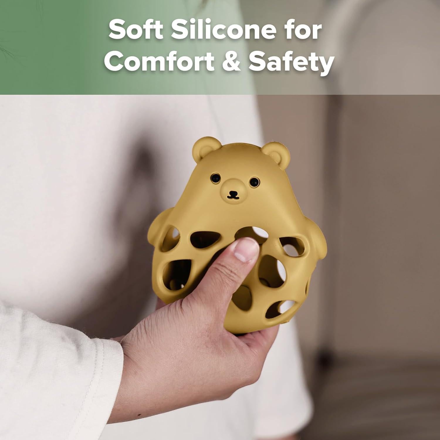 Juguete para Bebés Haakaa 3-en-1 Mordedor Silicona Amarillo