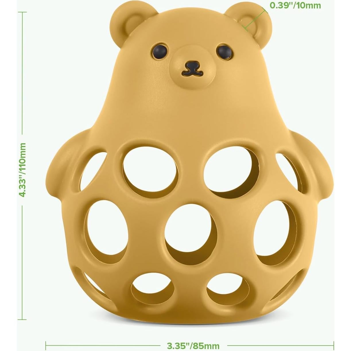 Juguete para Bebés Haakaa 3-en-1 Mordedor Silicona Amarillo