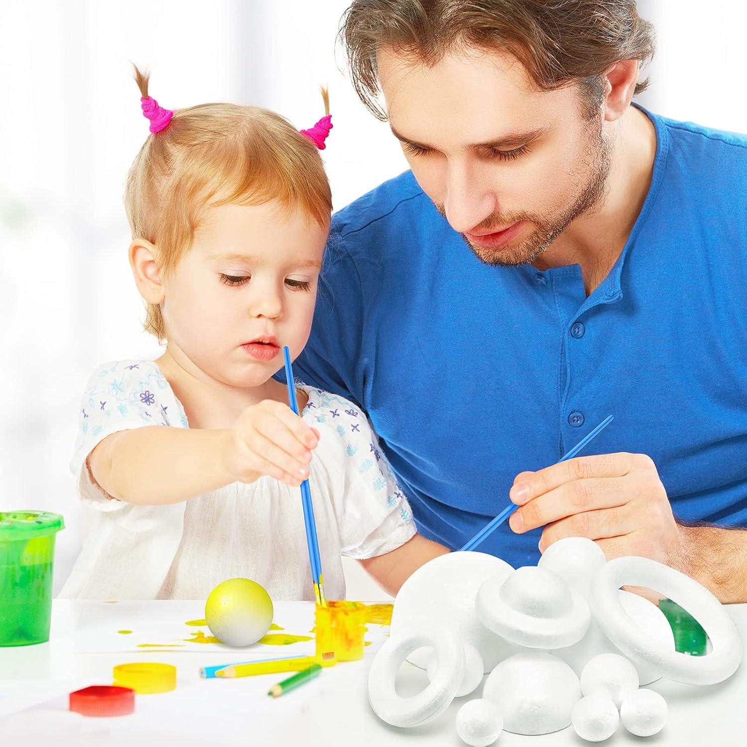 Kit de Modelado del Sistema Solar Outus - 27 Piezas con Bolas de Espuma y Pinceles