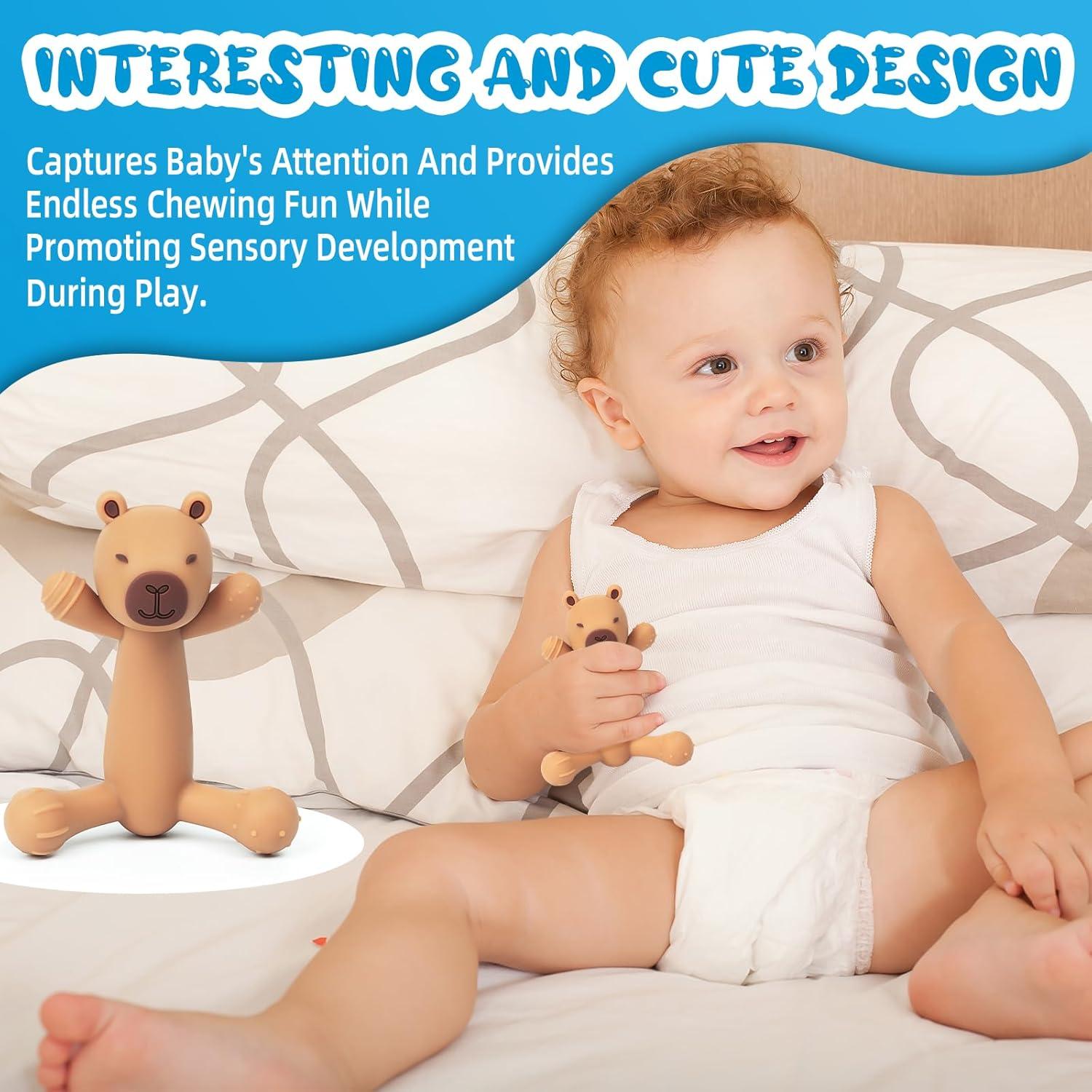 Mordedor de Dentición Capibara Tizuxa Silicona 3-36 Meses