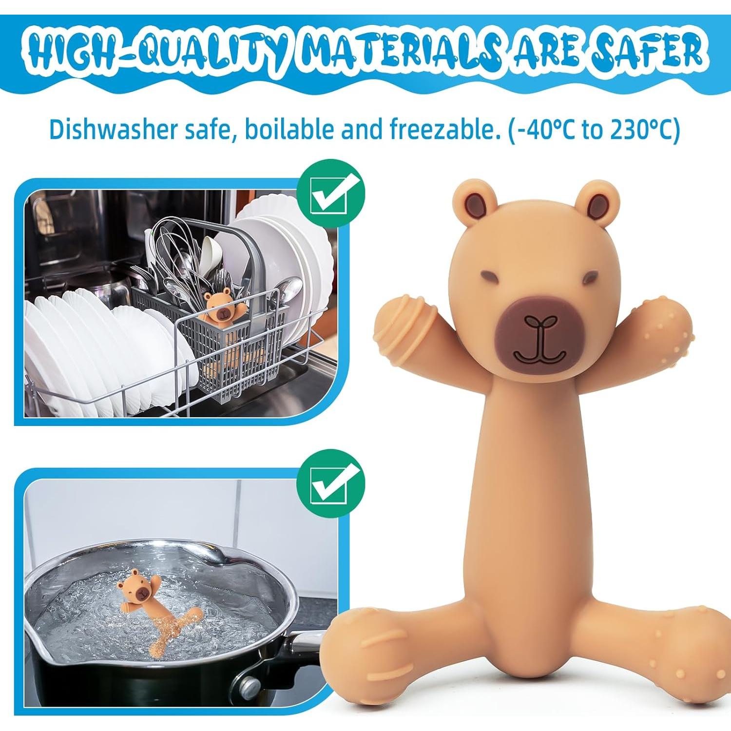 Mordedor de Dentición Capibara Tizuxa Silicona 3-36 Meses