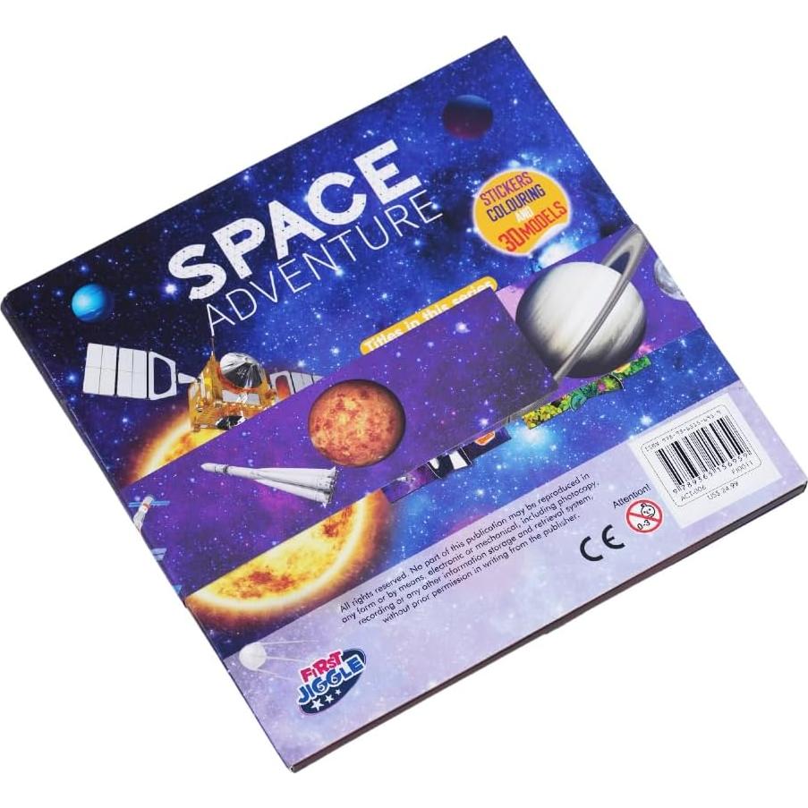 Libro 3D de Aventura Espacial para Niños First Jiggle - Aprendizaje STEM