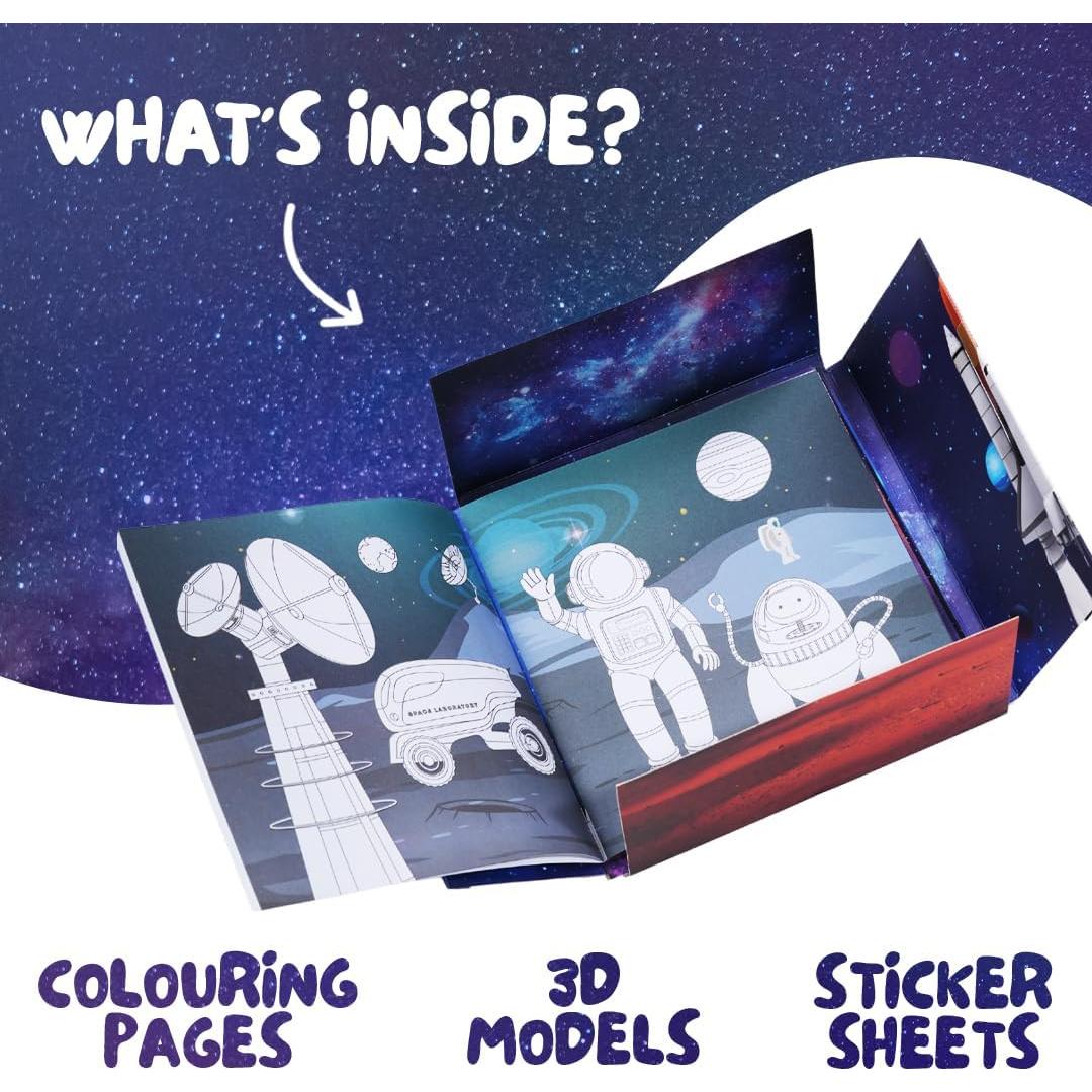 Libro 3D de Aventura Espacial para Niños First Jiggle - Aprendizaje STEM