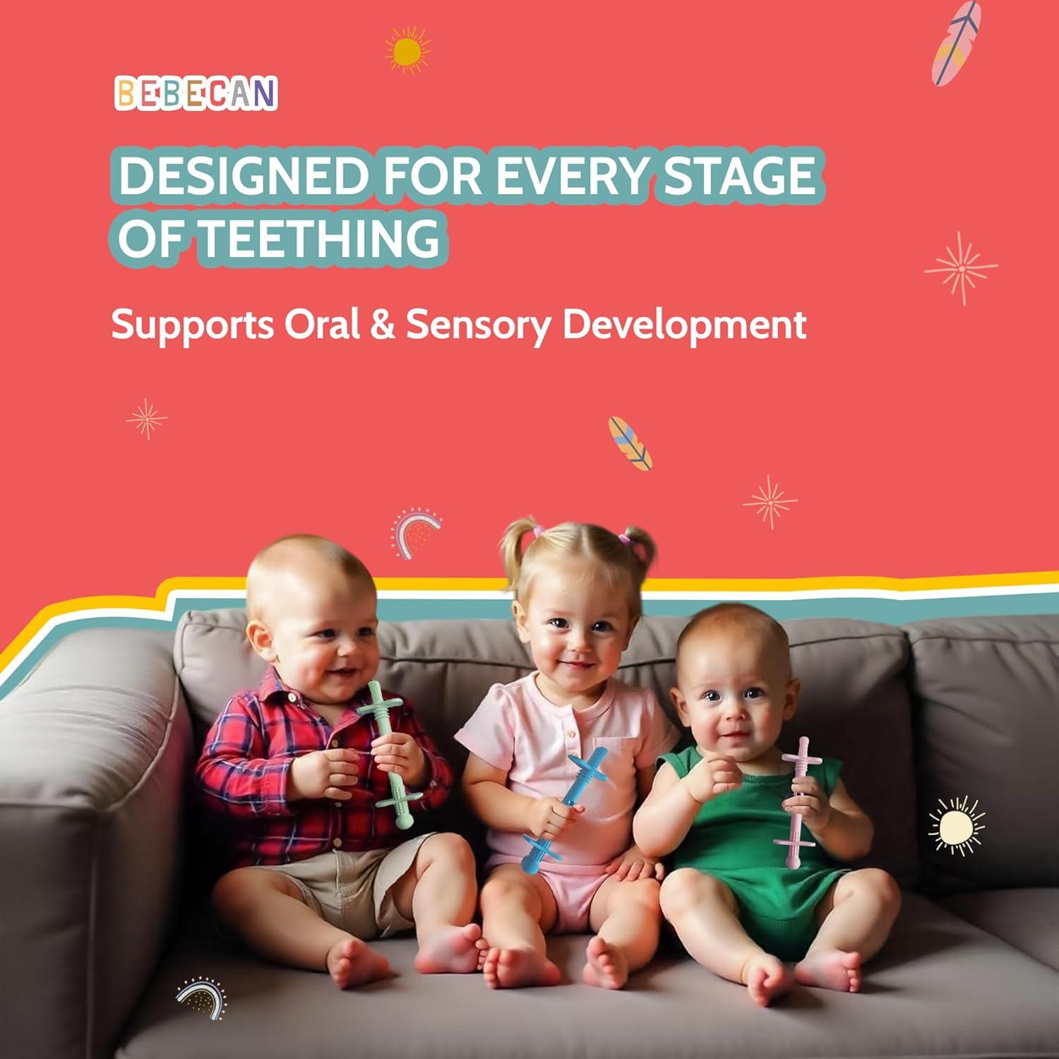 Tubos de Dentición Blindados Bebecan - Alivio Seguro 0-36 Meses