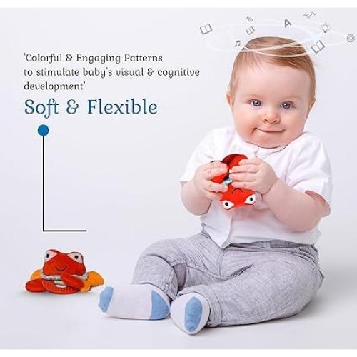 Mordedor de Dentición Cangrejo Wristy Buddy Silicona 0-12 Meses