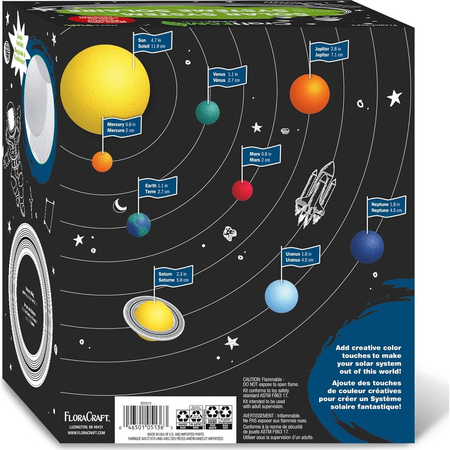 Kit de Sistema Solar FloraCraft CraftFoM 18 Piezas