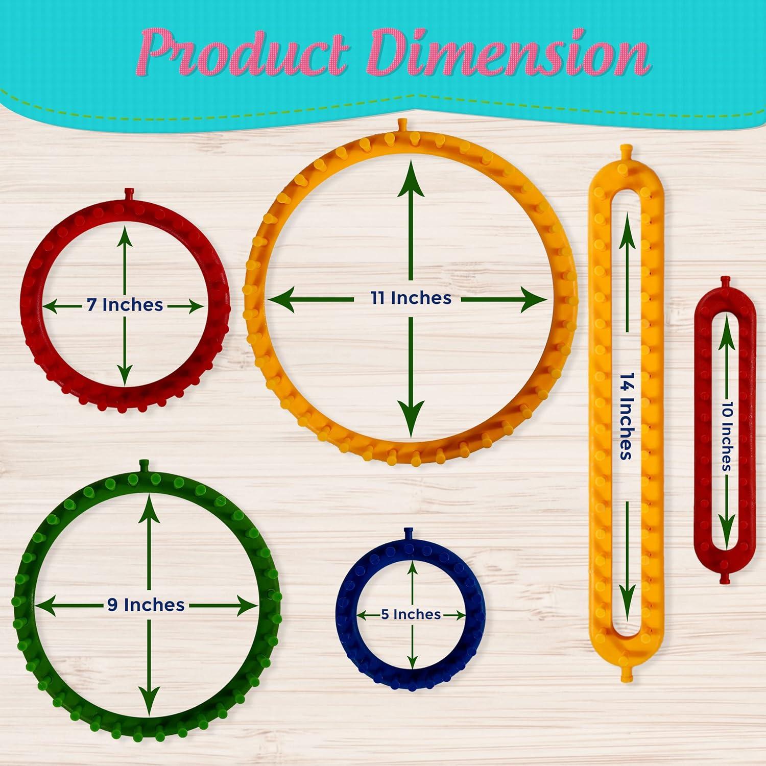 Kit de Telar de Tejer Olikraft - 4 Redondos y 2 Rectangulares