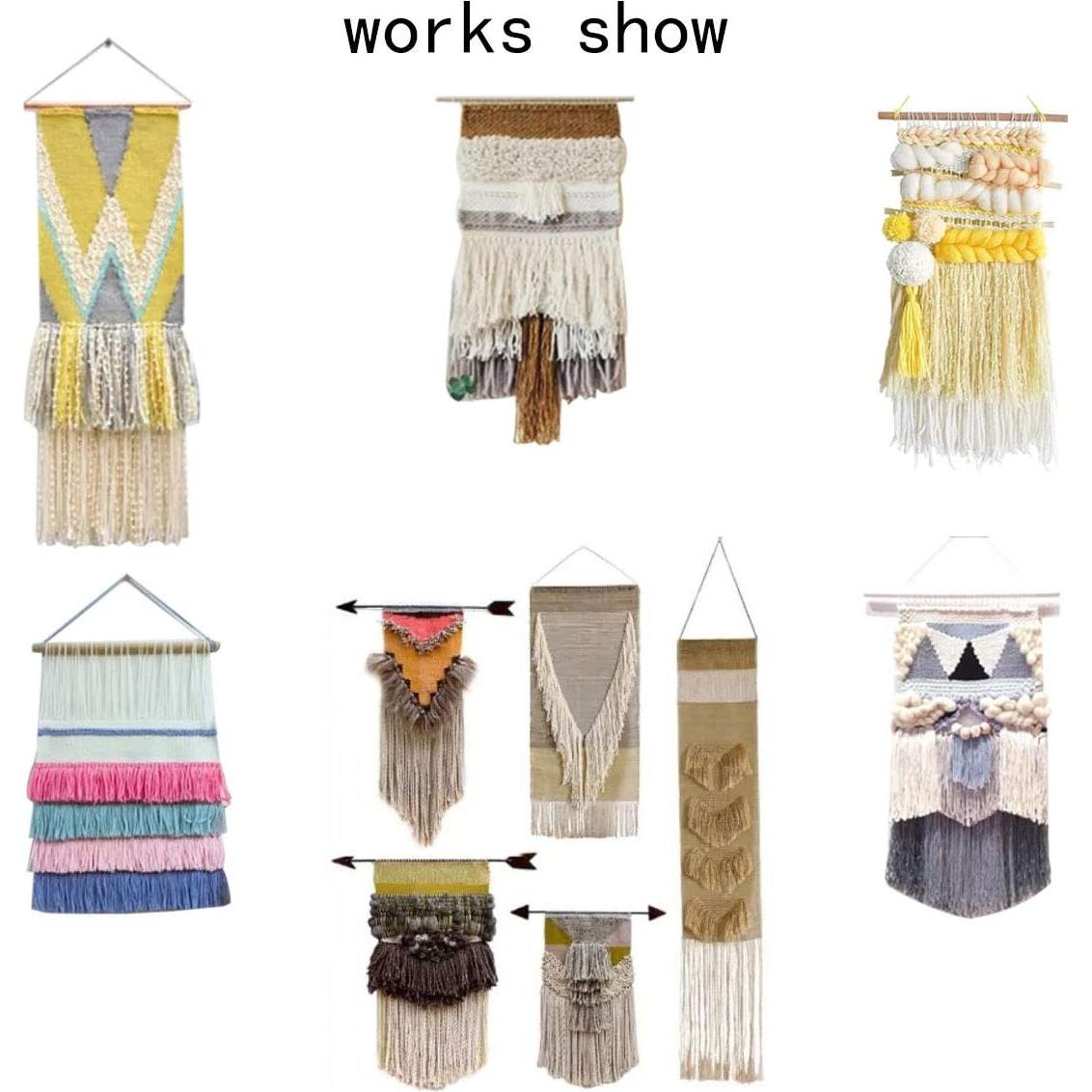 Telar de Tejido MIKIMIQI de Madera 25.1x40cm para Manualidades