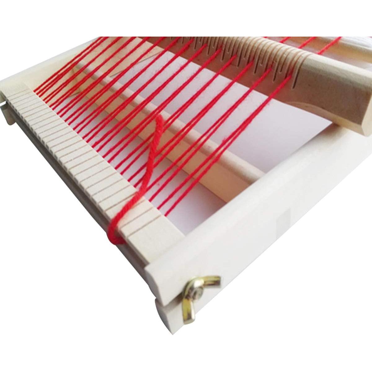 KISSBUTY Telar de Tejido de Madera Grande 25.1x40cm para Niños