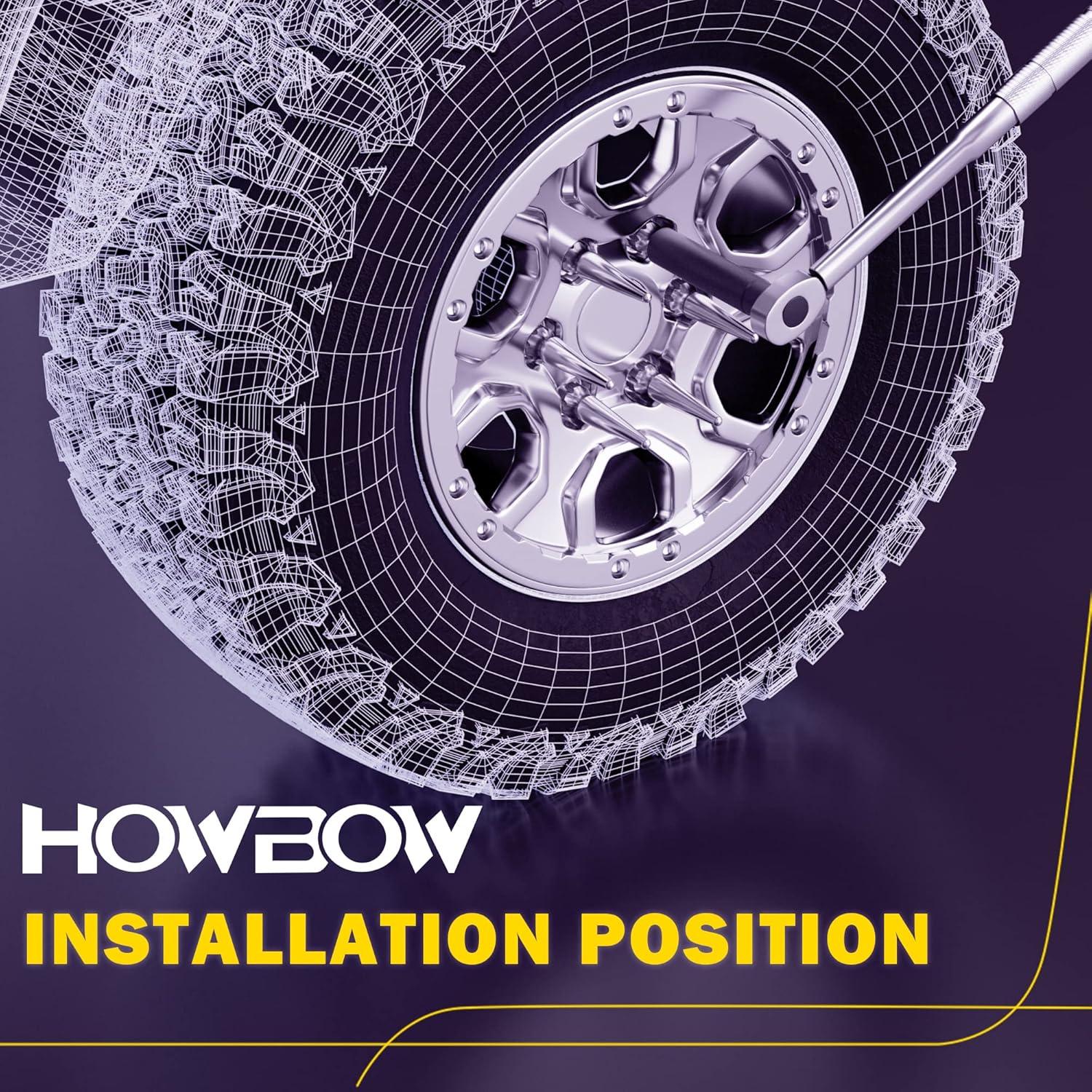 Llave de Tuerca de Púa HOWBOW 7 Puntas 125mm Acero Aleado