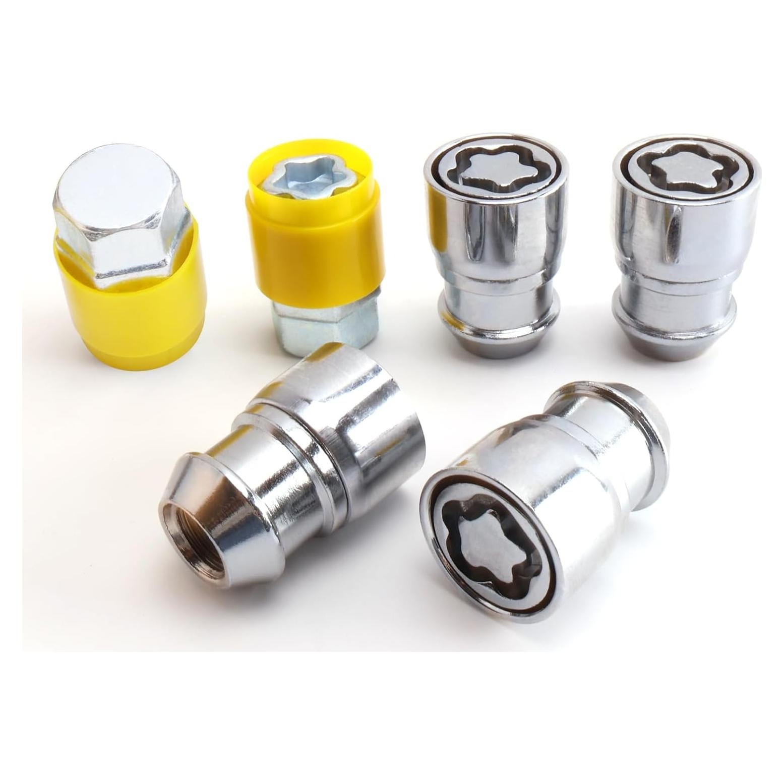 Tuercas de Seguridad M12 x 1.5mm YYHHZZ para Ruedas - 4 Piezas