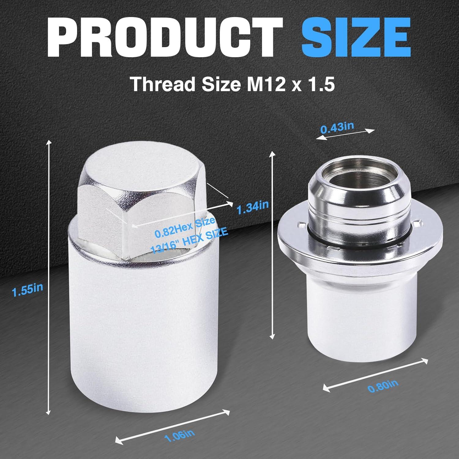 Juego de Tuercas de Bloqueo de Rueda M12x1.5 FOMIUZY Antirrobo