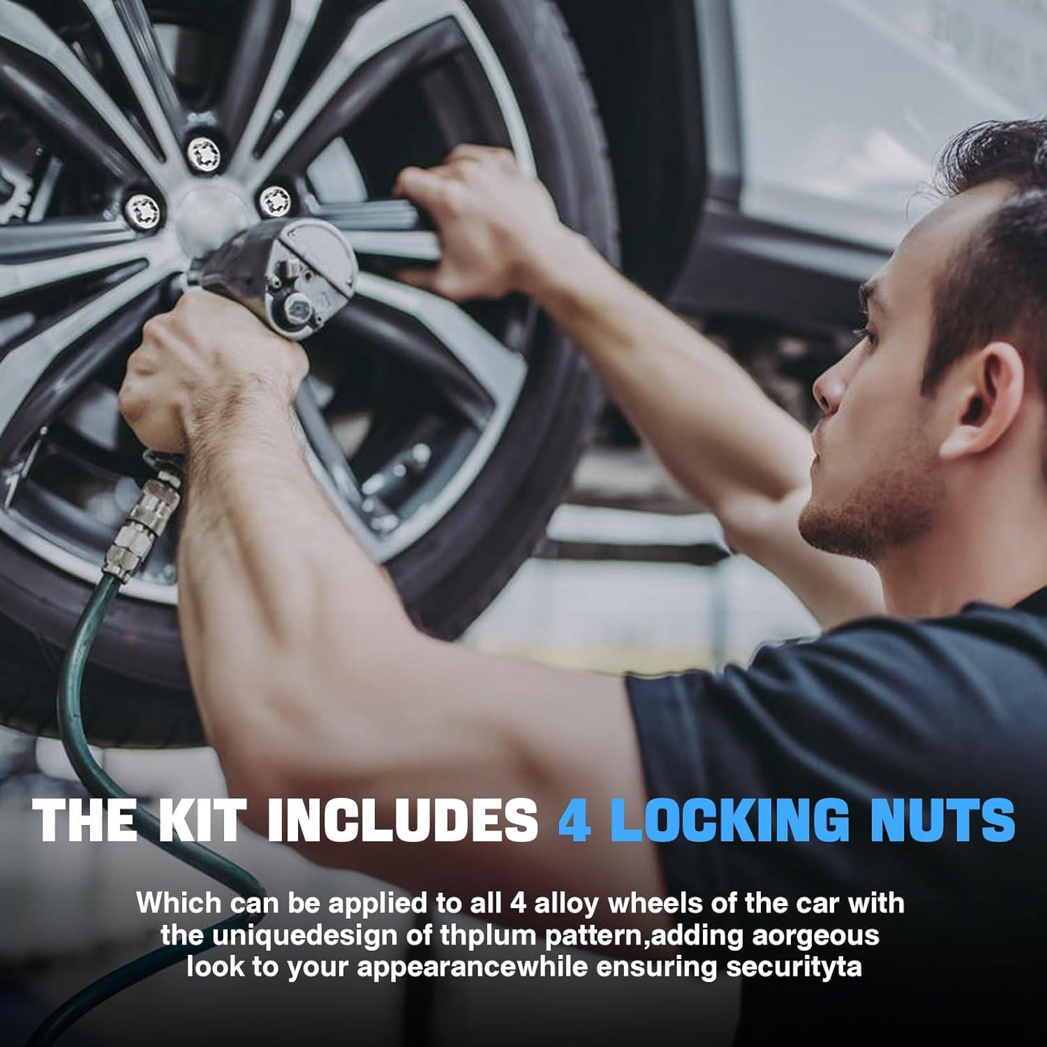 Juego de Tuercas de Bloqueo de Rueda FOMIUZY M14x1.5 Plata