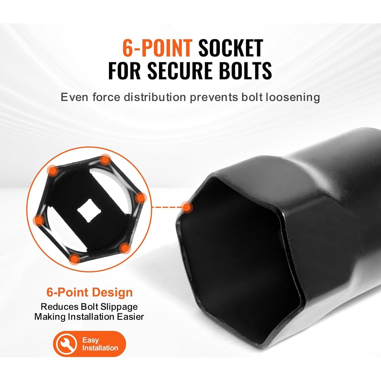 Juego de Enchufes para Tuercas de Rodamiento VEVOR 7 Piezas