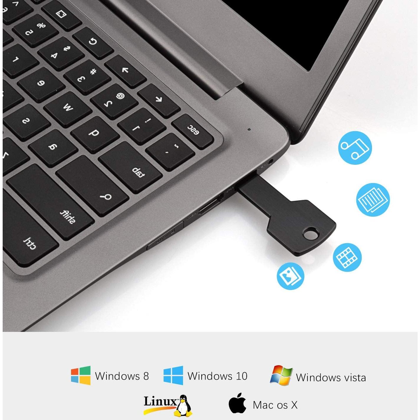 Unidad Flash USB 16GB K&ZZ Multicolor 5 Piezas