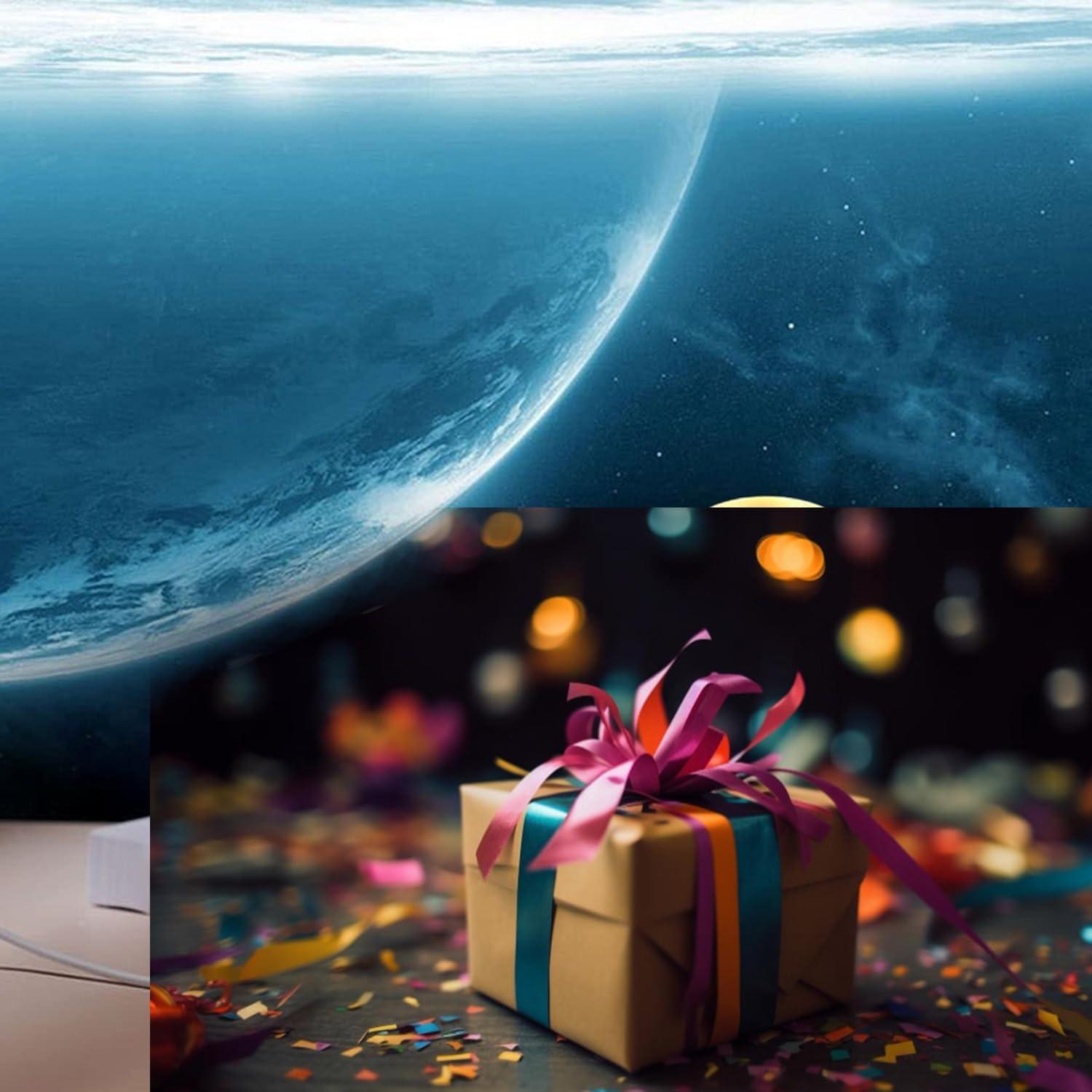 Bola de Cristal 3D Sistema Solar LED 80mm Liberal Brightdeer