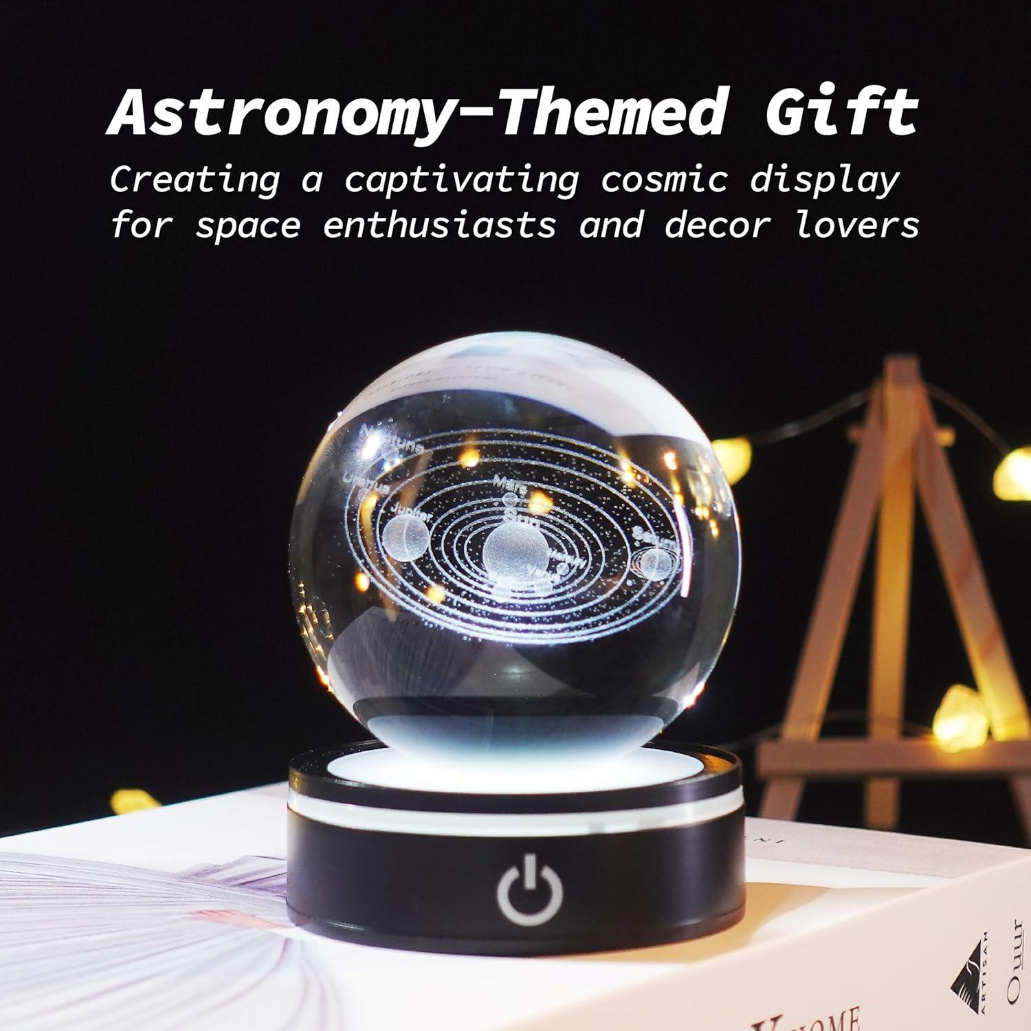 Luz Nocturna 3D CAVA Sistema Solar Multicolor 10.9cm