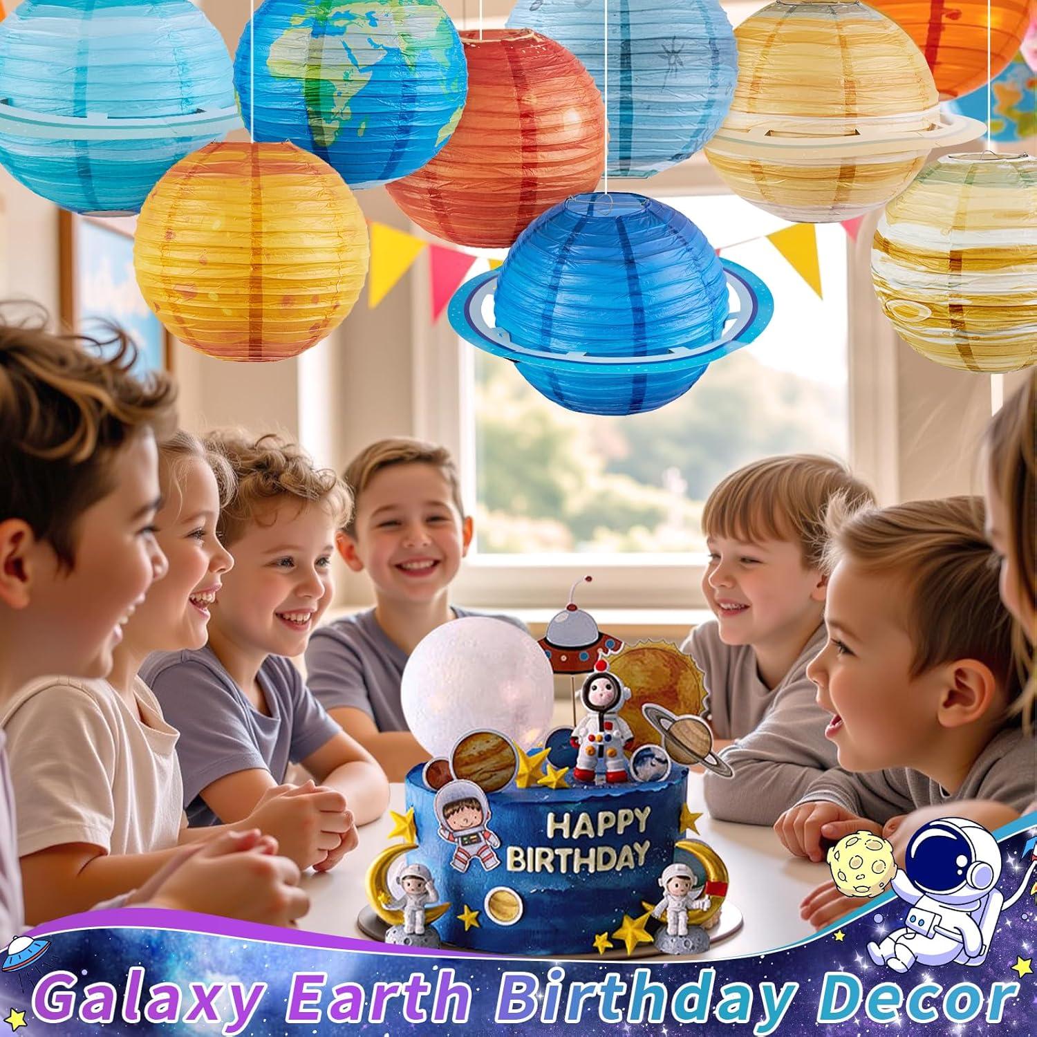 Linternas de Papel Planetas Easy Joy 12" 8PCS Decoración Espacial