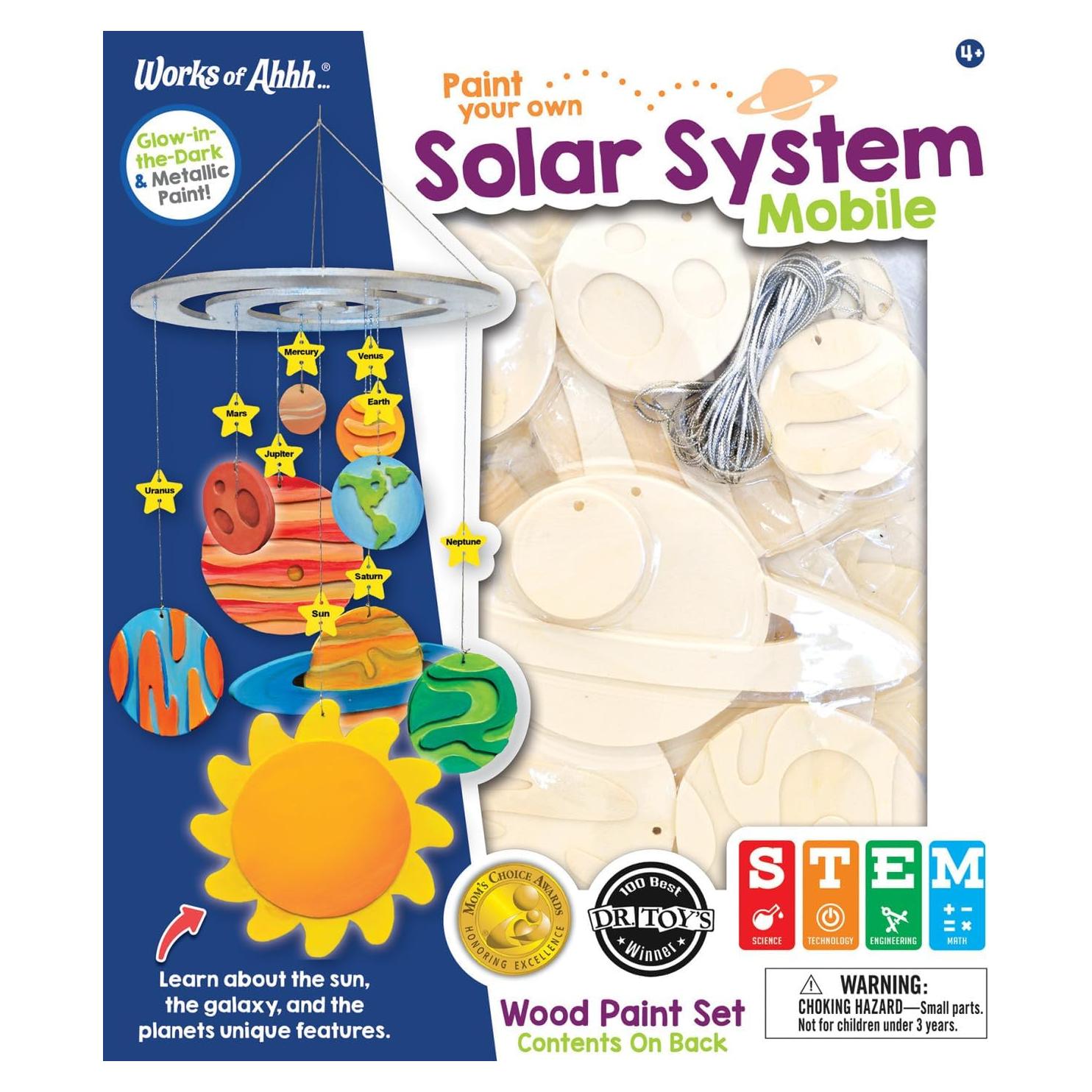 Kit de Pintura de Madera Clásico - Móvil del Sistema Solar