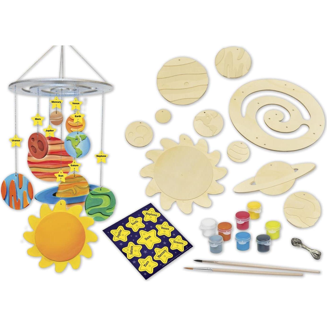 Kit de Pintura de Madera Clásico - Móvil del Sistema Solar
