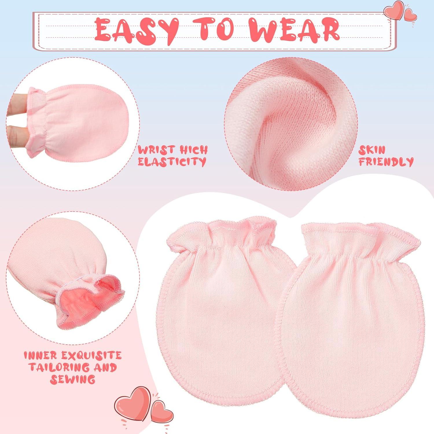 16 Pares Manoplas de Algodón Syhood para Bebés 0-6 Meses