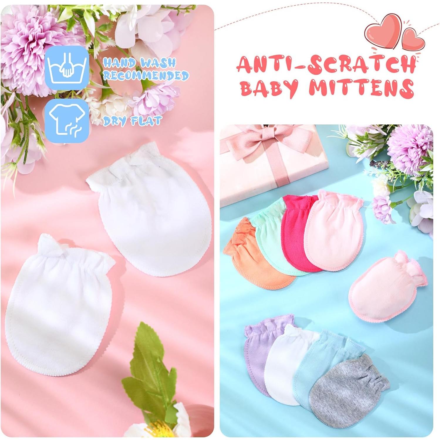 16 Pares Manoplas de Algodón Syhood para Bebés 0-6 Meses