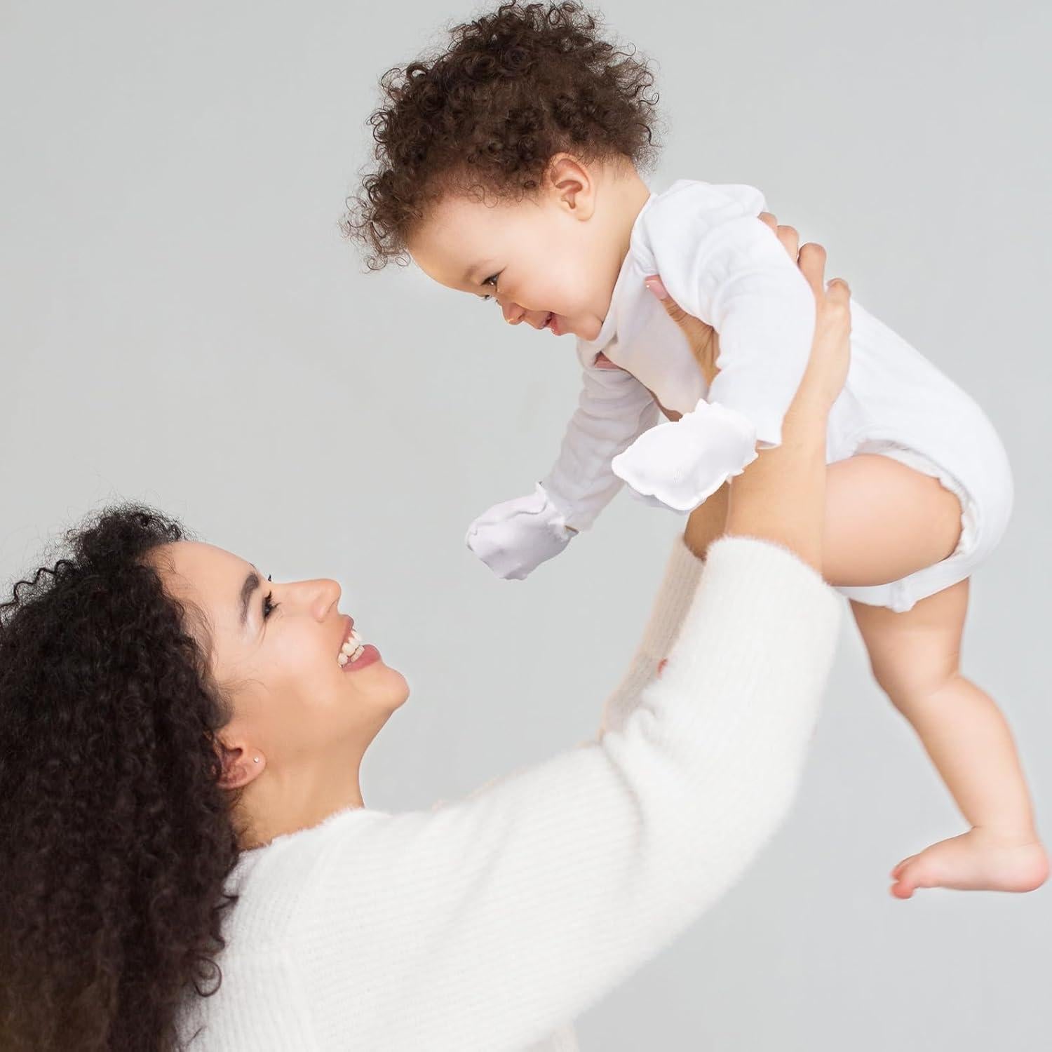 16 Pares Manoplas de Algodón Syhood para Bebés 0-6 Meses