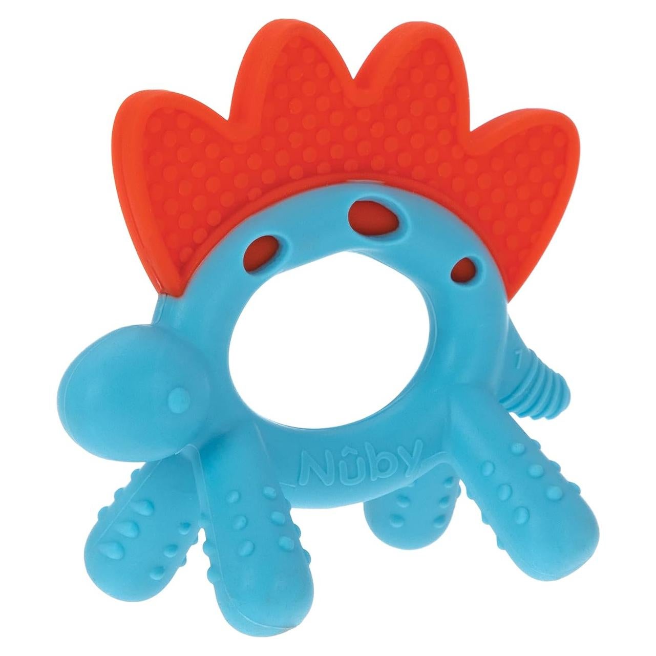 Nuby Geo Zoos Dino - Masajeador de Encías para Bebés 3+ Meses