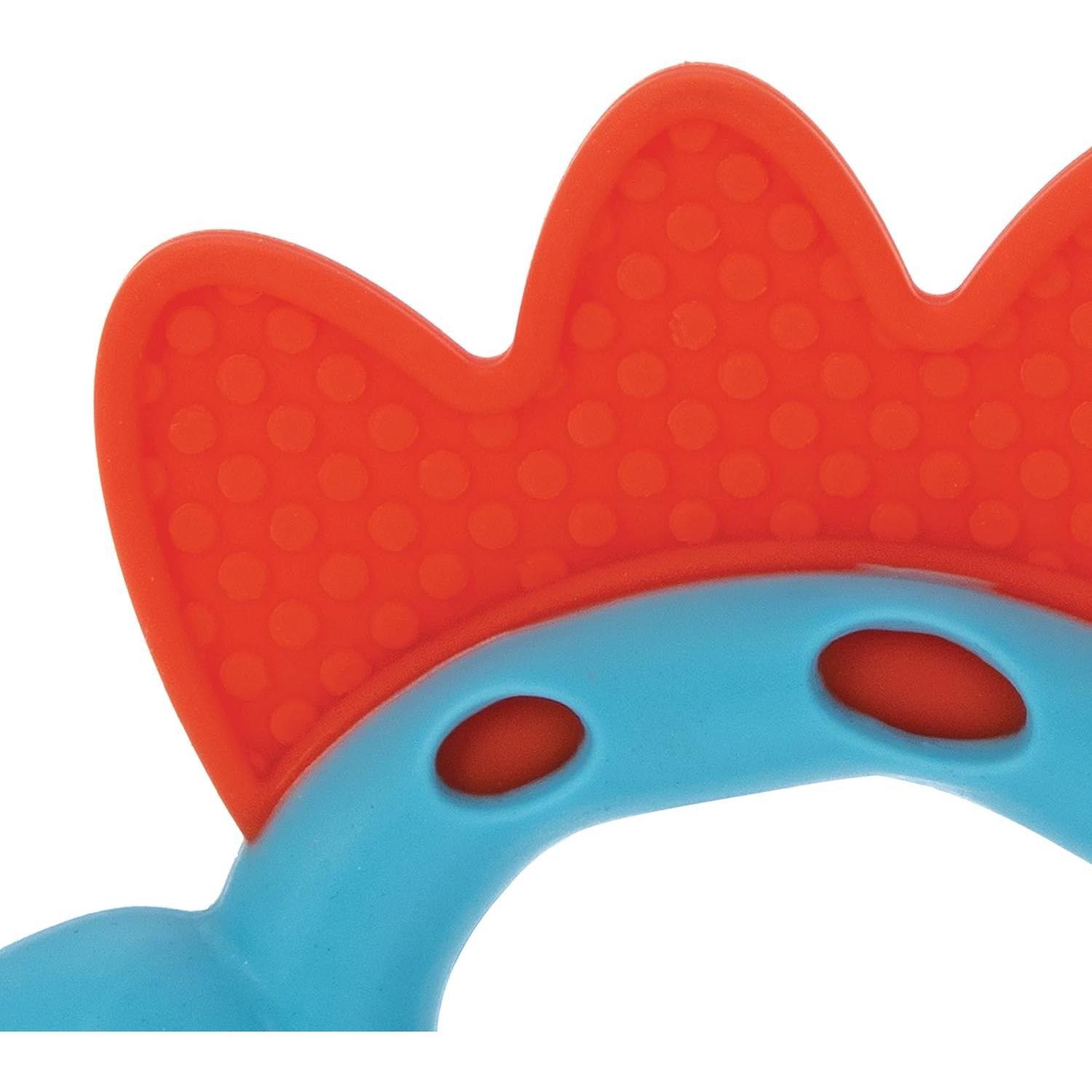 Nuby Geo Zoos Dino - Masajeador de Encías para Bebés 3+ Meses