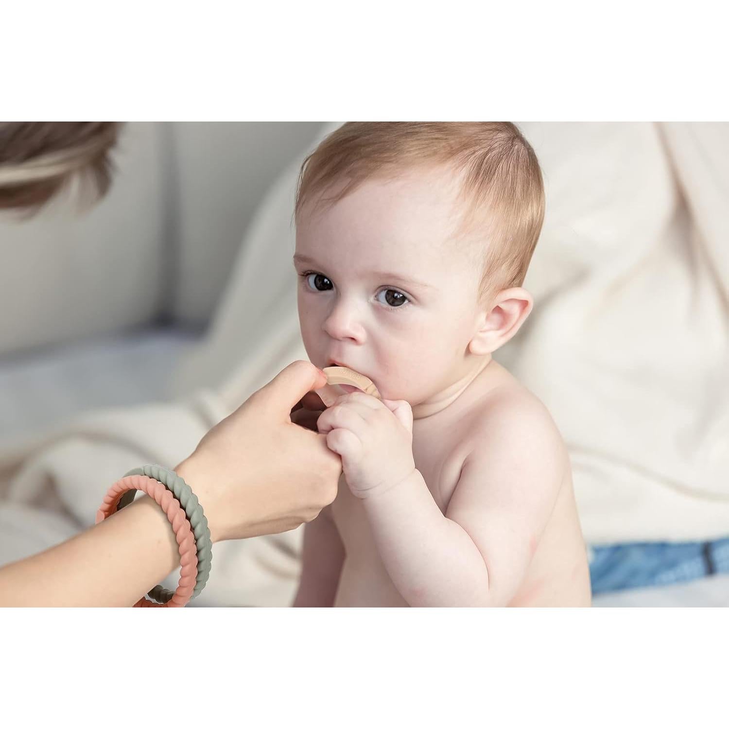 Mordedores de Silicona Socub para Bebés - Paquete de 4 Colores