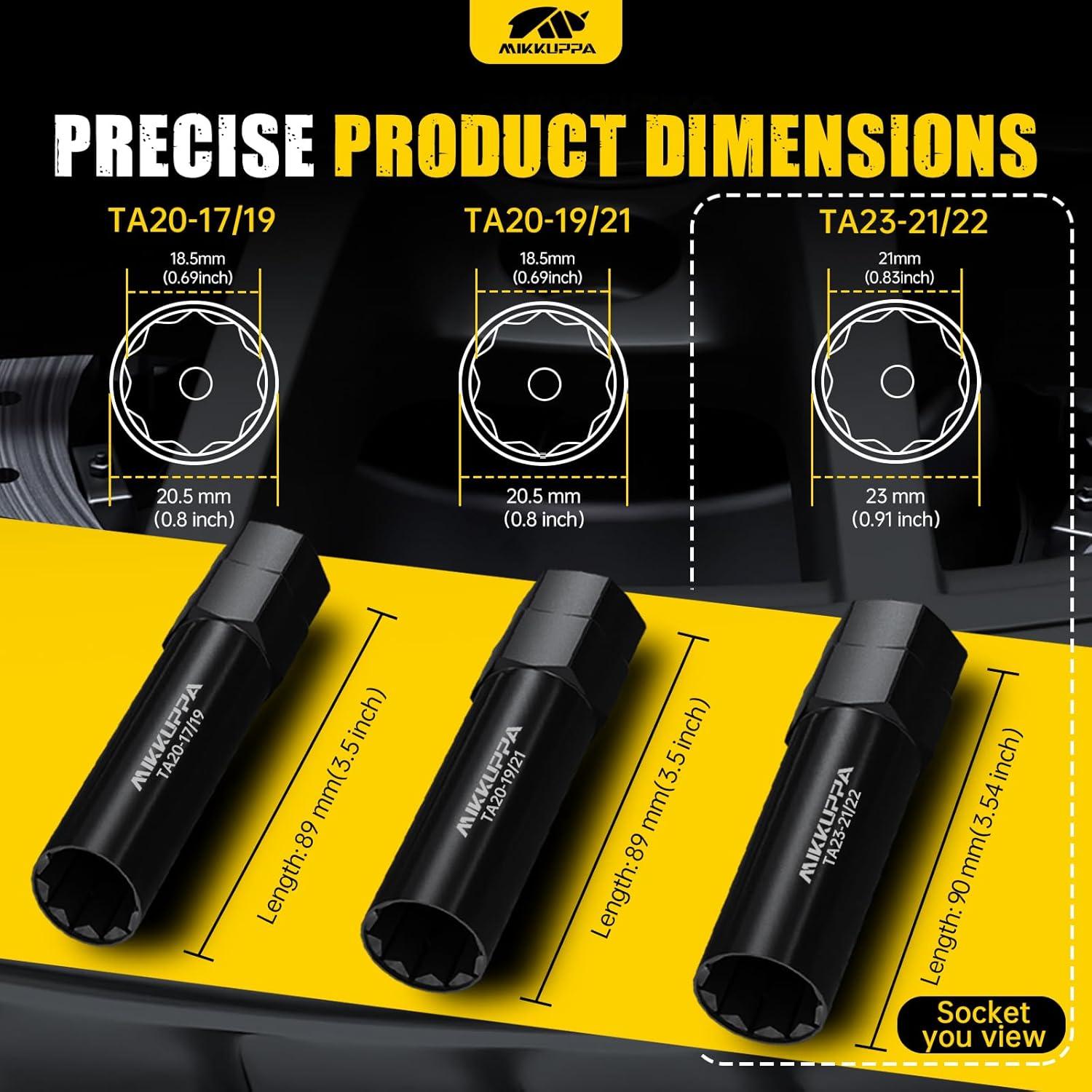 Llave de Tuerca Spline MIKKUPPA TA23-21/22 M14 9/16"