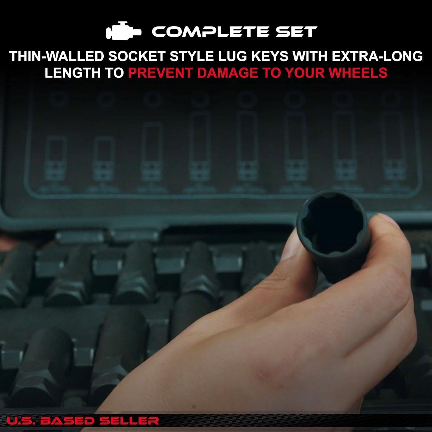 Kit de Herramientas ABN para Remover Tuercas de Bloqueo 16p