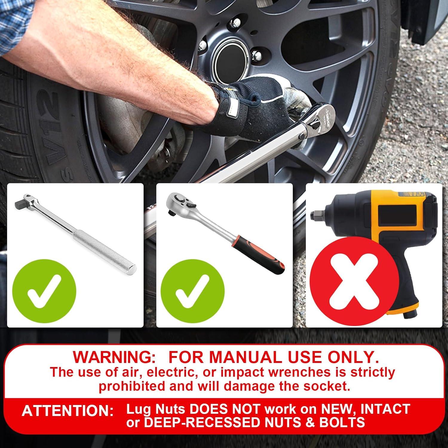 Juego de Extractores de Tuercas Spurtar 5 Pcs 17-22mm