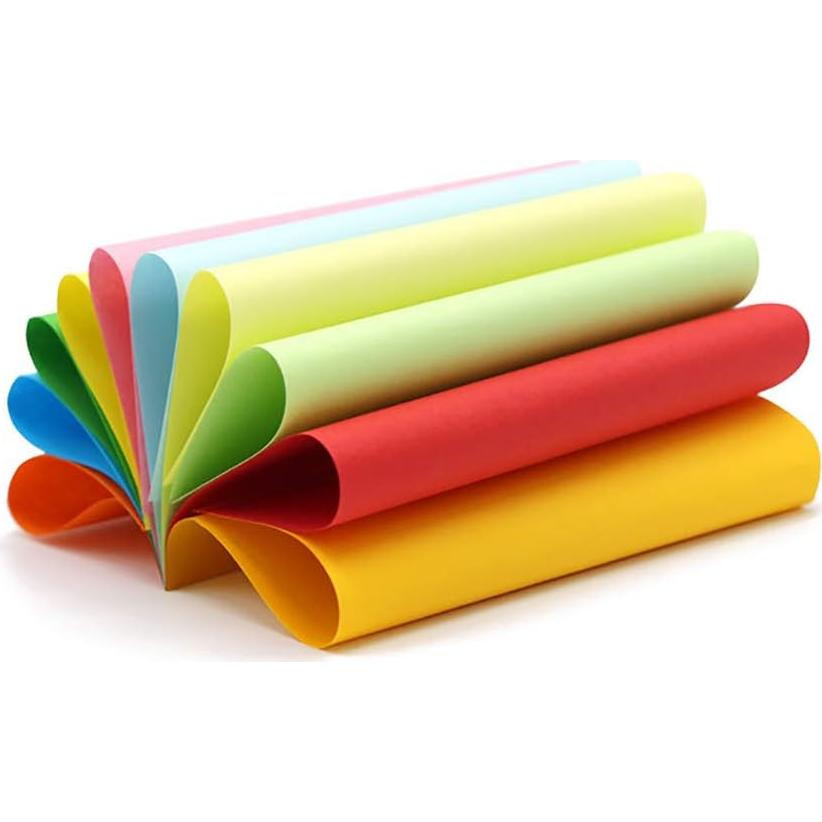 1000 Hojas de Papel Origami Doble Cara Yimaa 10 Colores