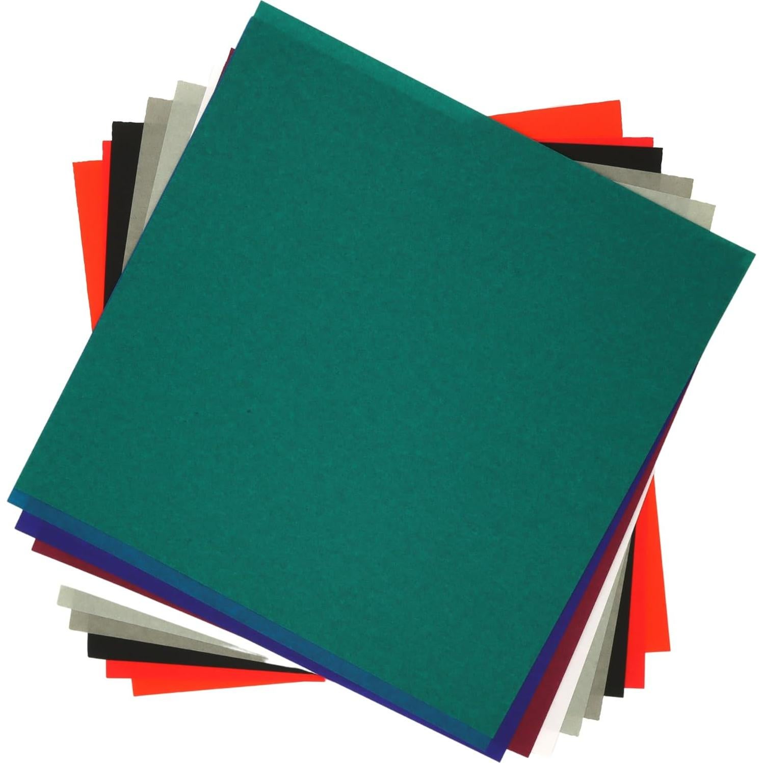 Papel de Origami Needzo, 200 Hojas Cuadradas de Colores 15.24cm