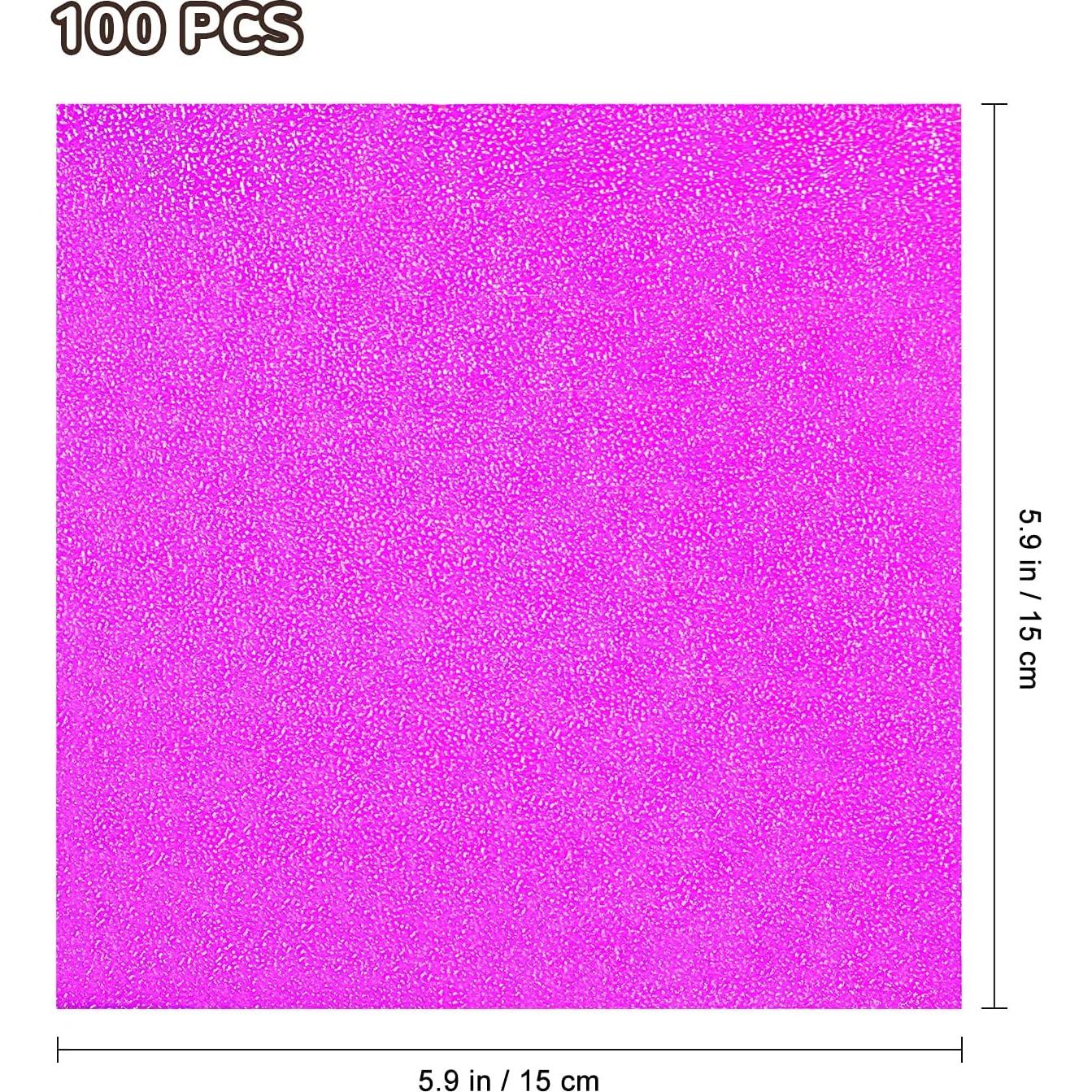 Papel de Origami Brillante Milisten 100 Hojas 15x15 cm