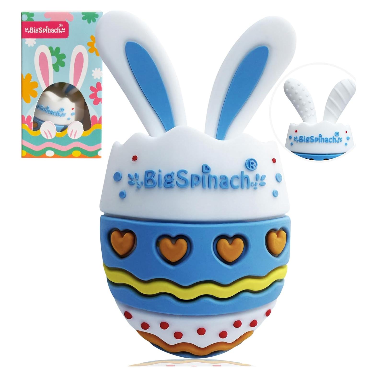 Chupete de Silicona Conejo Azul para Bebé - Alivio Dentición