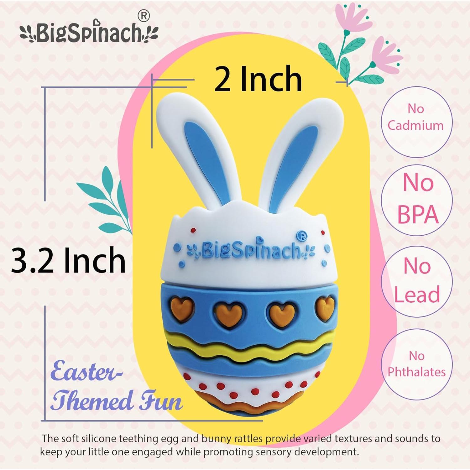 Chupete de Silicona Conejo Azul para Bebé - Alivio Dentición