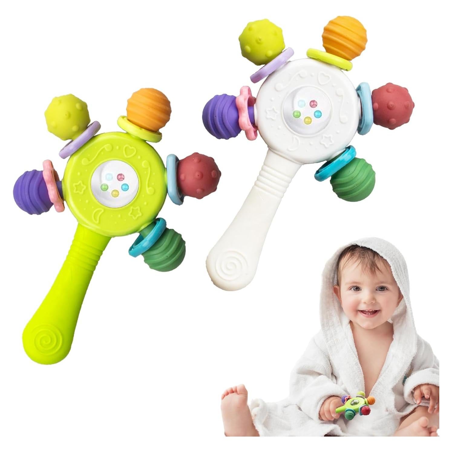 Juguetes de Dentición Sensorial para Bebés 2PCS - Libre de BPA