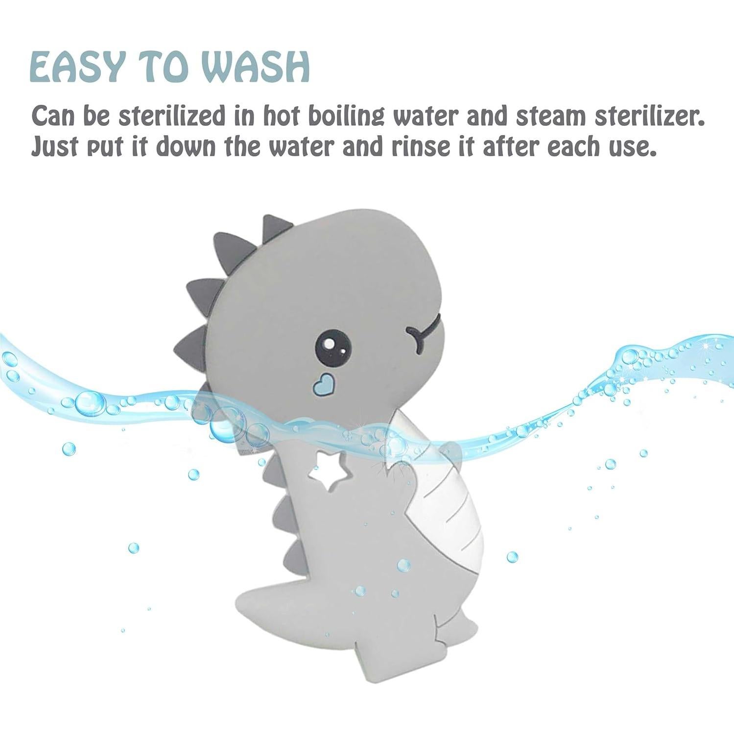 Mordedor para Bebés Dino Mondo 100% Silicona Alivio Dentición